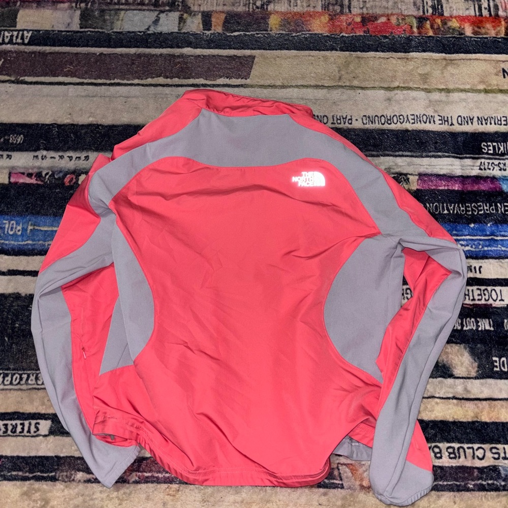 The North Face Coral Pink and Gray Ski Jacket - Picture 2 of 4